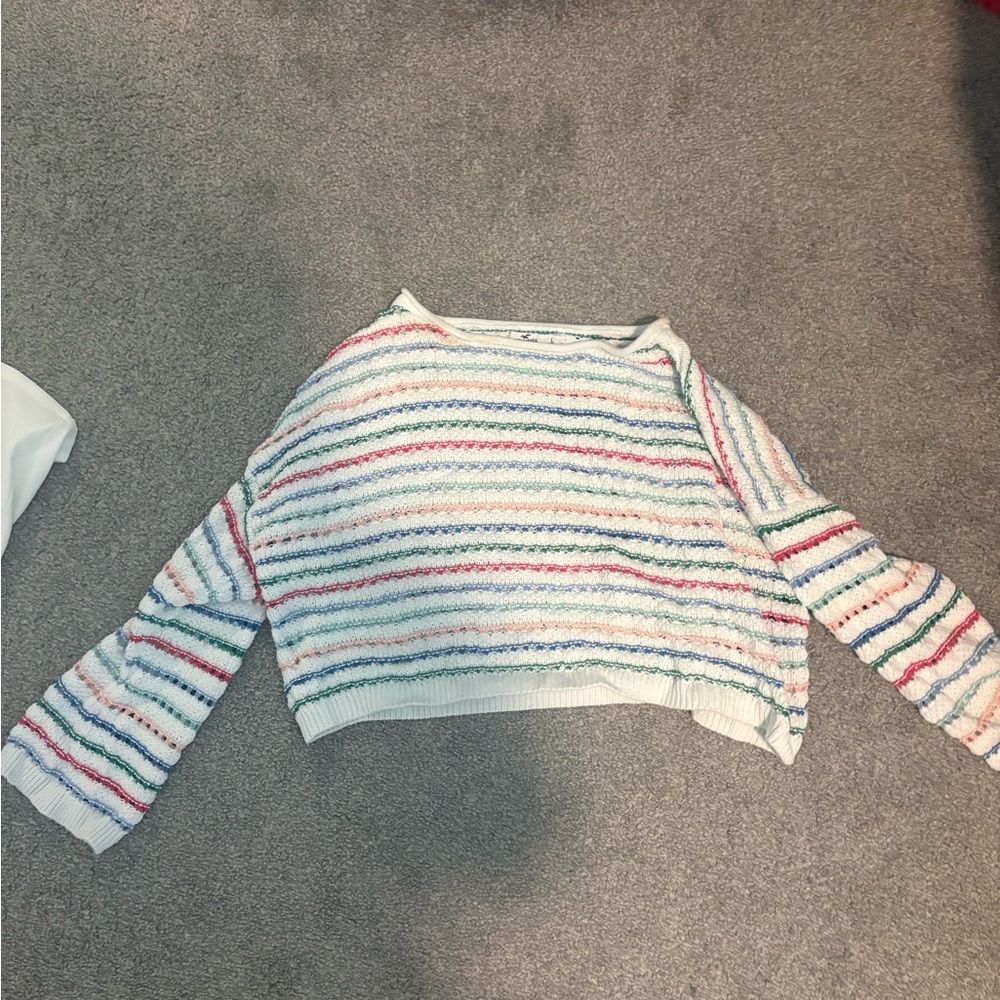 Hollister Multicolor Striped Swim Coverup